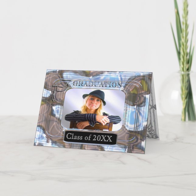 Graduation Class photo customisable Invitation (Front)