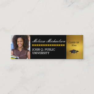 Graduation Class Photo Insert Name Intro Card