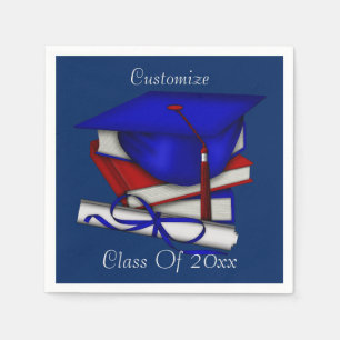 Graduation & Class Reunion Cap & Diploma Napkins