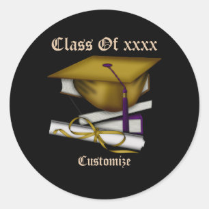 Graduation & Class Reunion Cap & Diploma Stickers