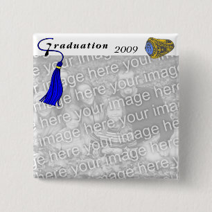 Graduation Class Ring BLUE 15 Cm Square Badge