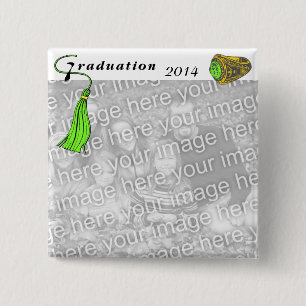 Graduation Class Ring GREEN 15 Cm Square Badge