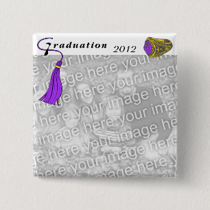 Graduation Class Ring PURPLE 15 Cm Square Badge