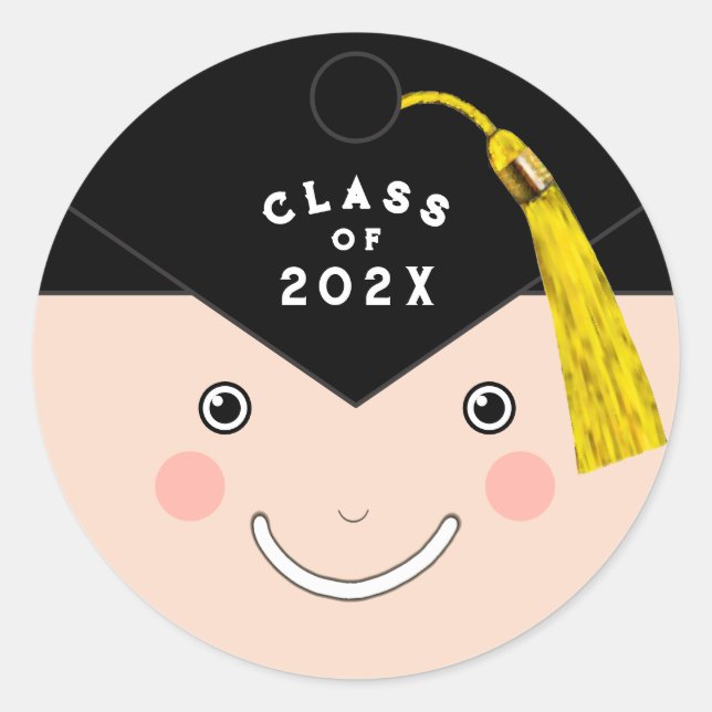 Graduation Classic Round Sticker (Front)