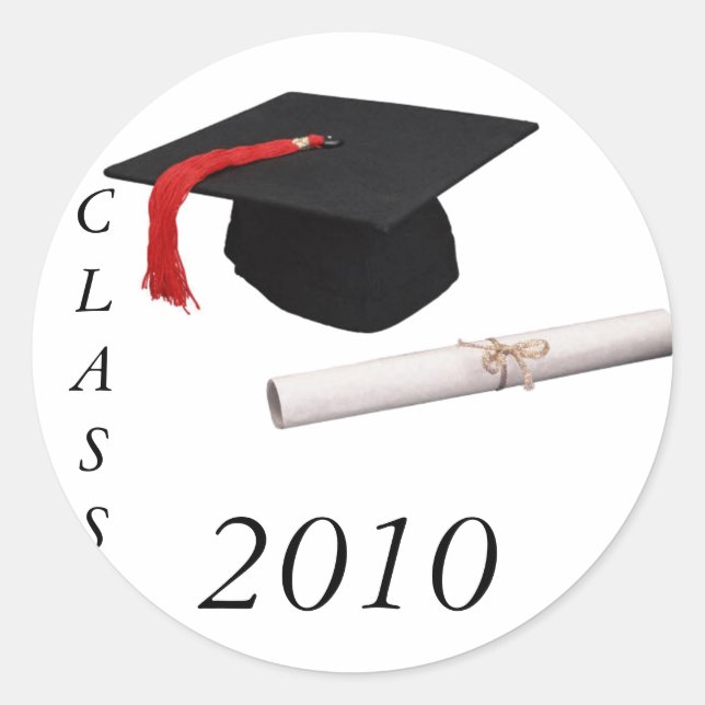 Graduation Classic Round Sticker (Front)