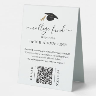 Graduation College Fund with QR Code