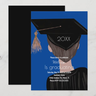 Graduation College Highschool Graduate Man Party   Invitation