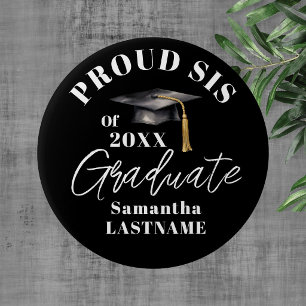 Graduation Commencement Celebration Proud Sister 10 Cm Round Badge