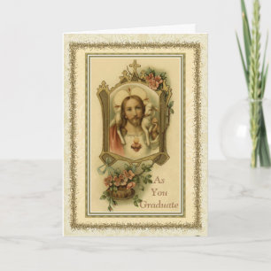 Graduation Commencement Sacred Heart Congratulate Card