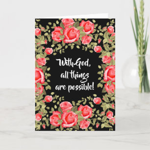 Graduation Commencement Sacred Heart Religious Card