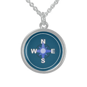 Graduation Compass Woman's Charm Pendant Necklace