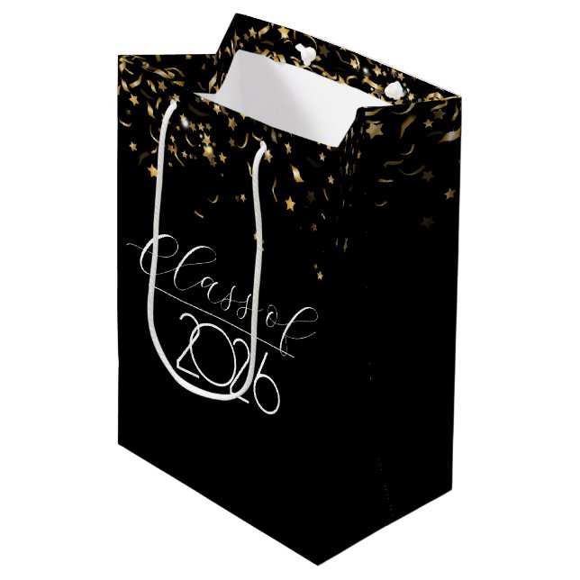 Graduation Confetti For 2026  Medium Gift Bag (Front Angled)