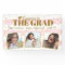 Graduation Congrats 3 Photos Gold Glitter Stripes