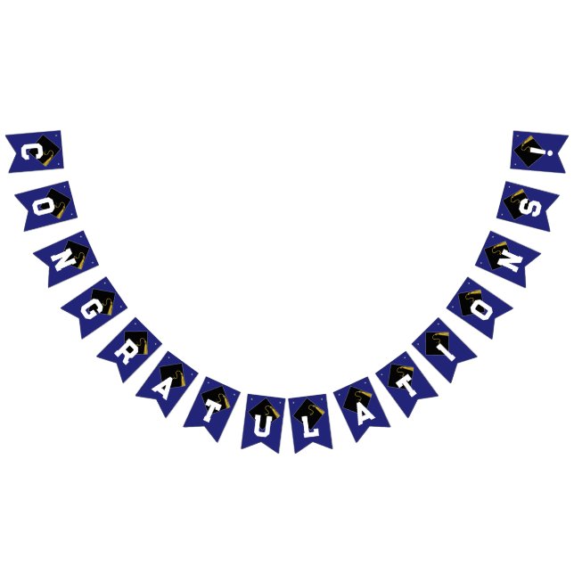 Graduation Congrats Blue Bunting (All)