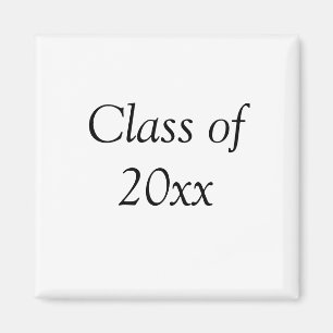 Graduation congrats class of 20xx add name text magnet