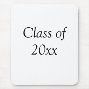 Graduation congrats class of 20xx add name text mouse mat