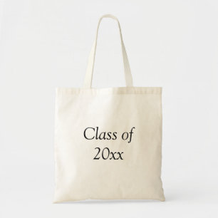 Graduation congrats class of 20xx add name text tote bag