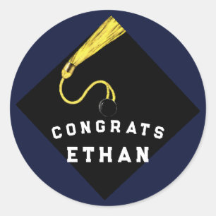 Graduation Congrats Gifts Classic Round Sticker