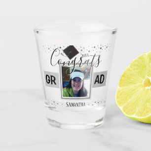 Graduation Congrats GRAD Name and Photo Shot Glass