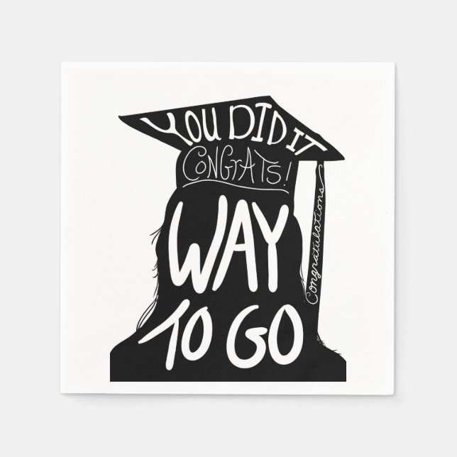 Graduation Congrats Napkin (Front)