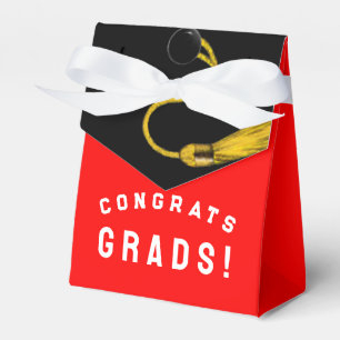 Graduation Congrats Red Favour Box