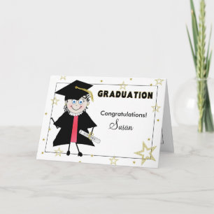 GRADUATION CONGRATULATIONS - Bright Eyed Graduate Card