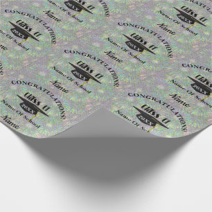 Graduation Congratulations Cap Tassel Personalised Wrapping Paper