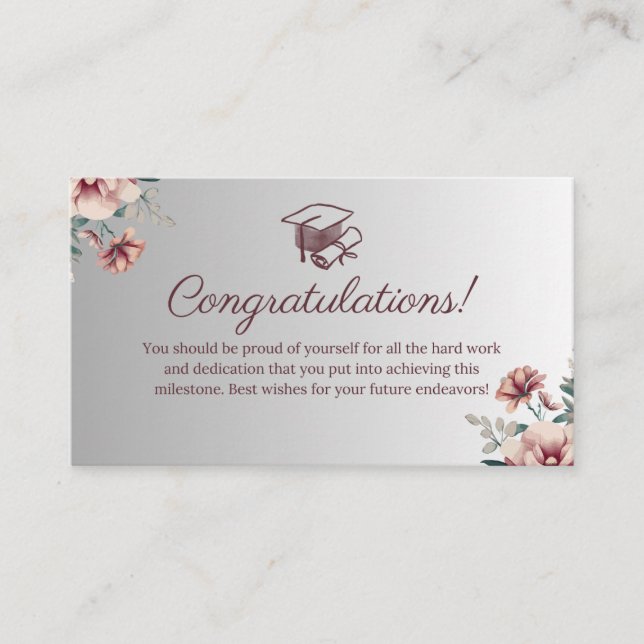 Graduation congratulations card (Front)