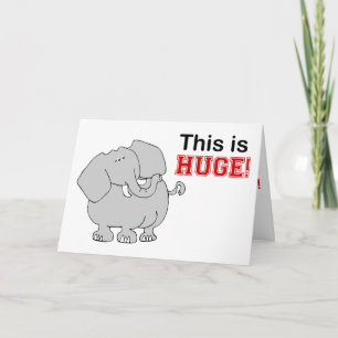 Graduation congratulations elephant card