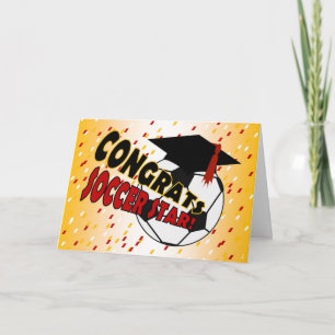 Graduation Congratulations for a Soccer Star Card