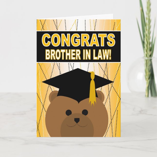 Graduation Congratulations for Brother in Law Card (Front)