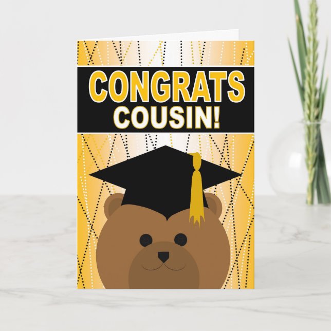 Graduation Congratulations for Cousin Card (Front)