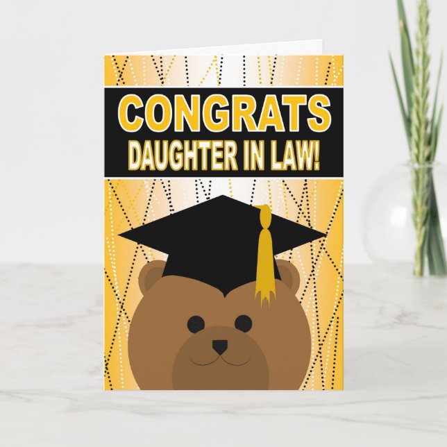 Graduation Congratulations for Daughter in Law Card (Front)