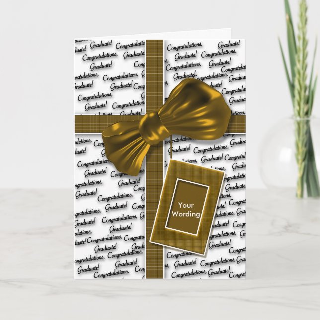 Graduation congratulations for men & women card (Front)