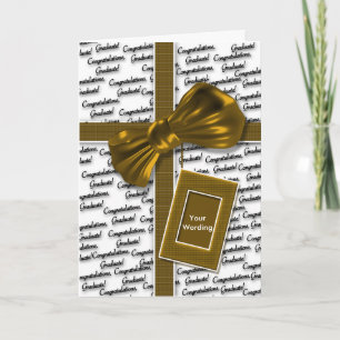 Graduation congratulations for men & women card