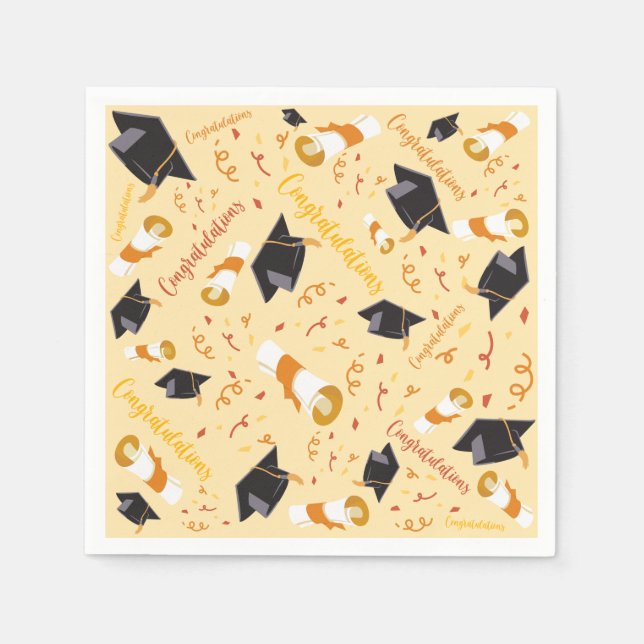Graduation Congratulations Napkin (Front)