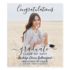 Graduation Congratulations Photo & Black Script