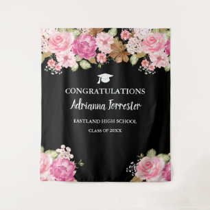 Graduation Congratulations Photo Booth Backdrop Tapestry