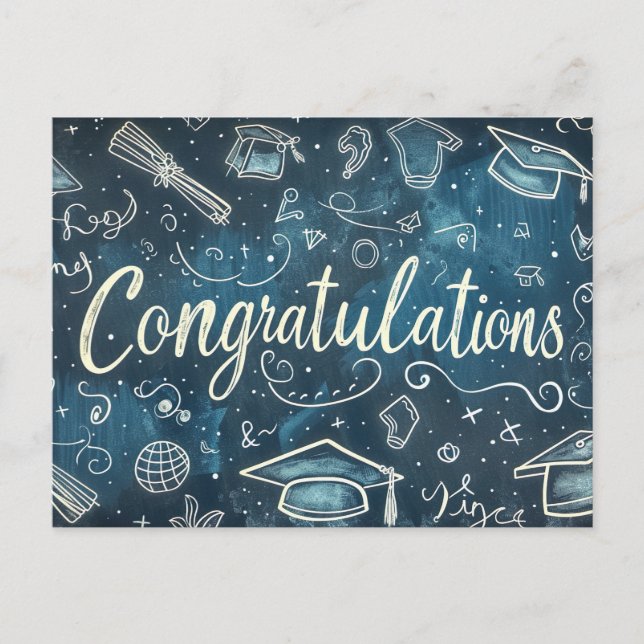 Graduation Congratulations Postcard (Front)