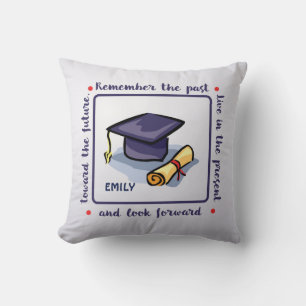 Graduation Congratulations Remember the Past Cushion