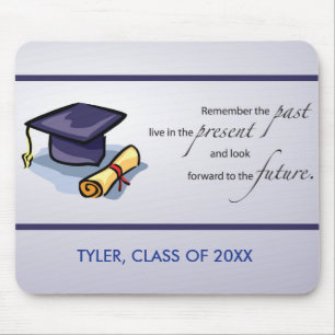 Graduation Congratulations Remember the Past Mouse Mat