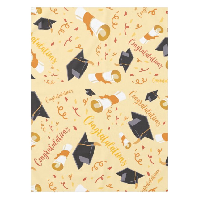 Graduation Congratulations Tablecloth (Front)