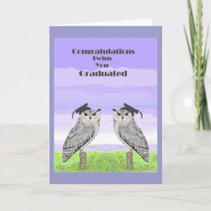 Graduation Congratulations Twins Card