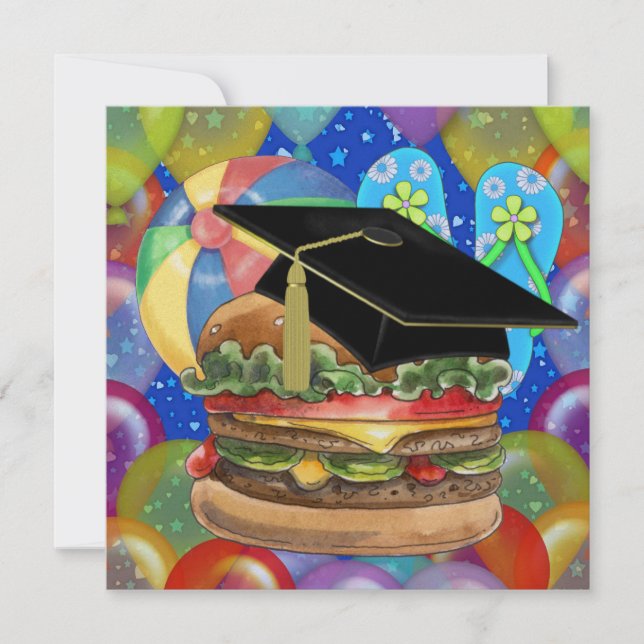 Graduation Cook Out / Party - SRF Invitation (Front)