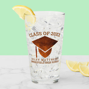 Graduation Copper Cool High School College Glass