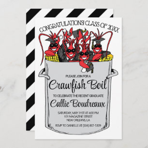 Graduation Crawfish Boil Invitation