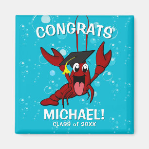 Graduation Crawfish Boil Lobster Party Favor Magnet