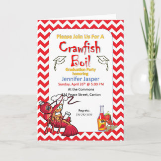 Graduation Crawfish Boil Party Invitation