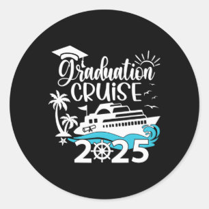 Graduation Cruise 2025 Senior Grad Trip Family Mat Classic Round Sticker