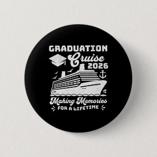 Graduation Cruise Cl Of 2026 Seniors Matching Grad 6 Cm Round Badge